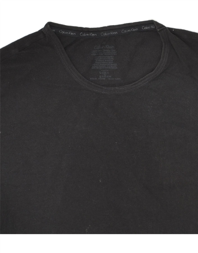 CALVIN KLEIN Mens Graphic T-Shirt Top Large Black Cotton Vintage Calvin Klein and Second-Hand Calvin Klein from Messina Hembry 