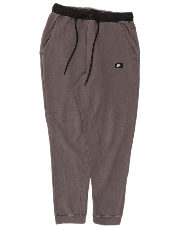 Nike Mens Tracksuit Trousers Joggers Medium Grey Cotton