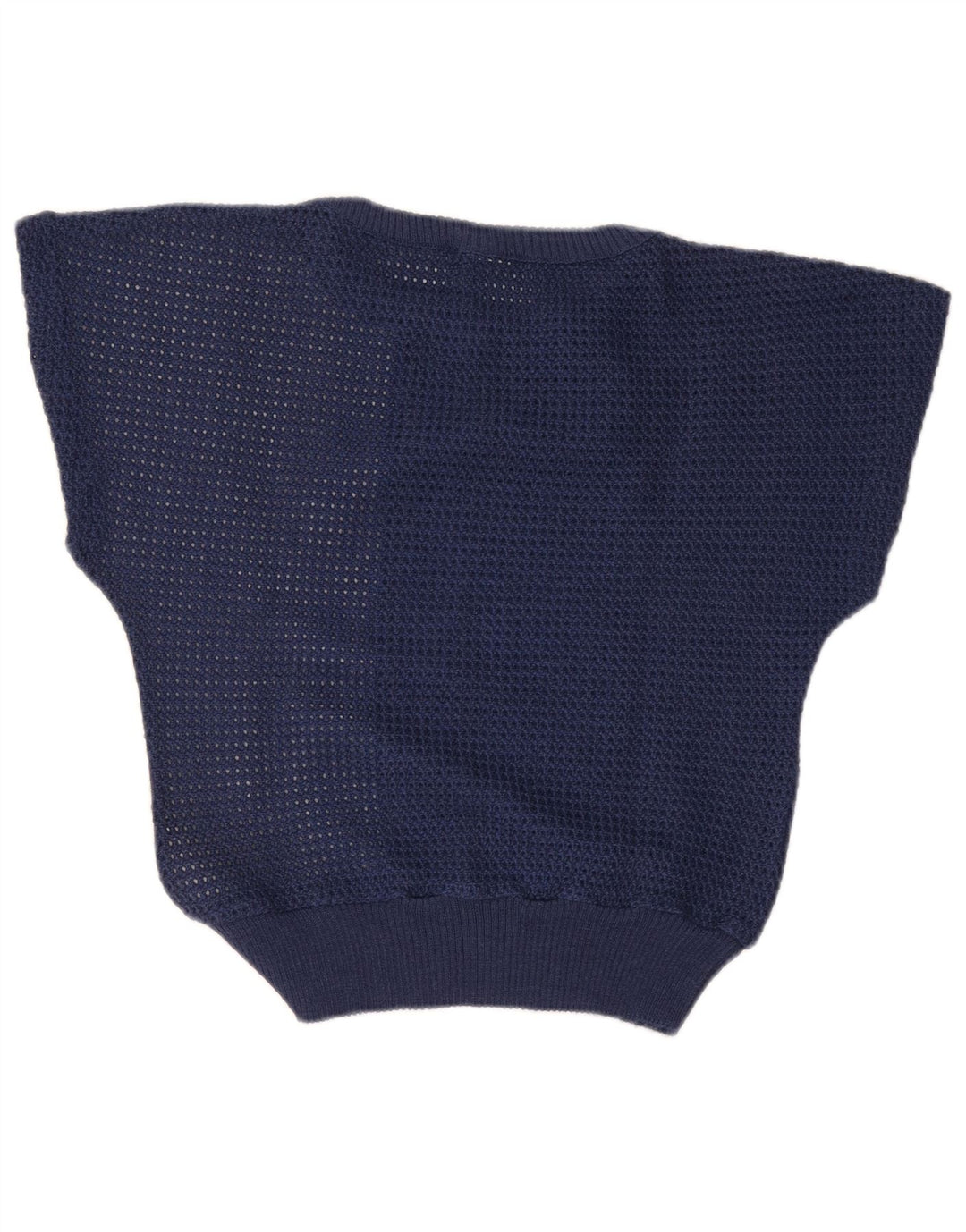 Vintage Womens Boat Neck Jumper Sweater IT 42 Medium Navy Blue Colourblock
