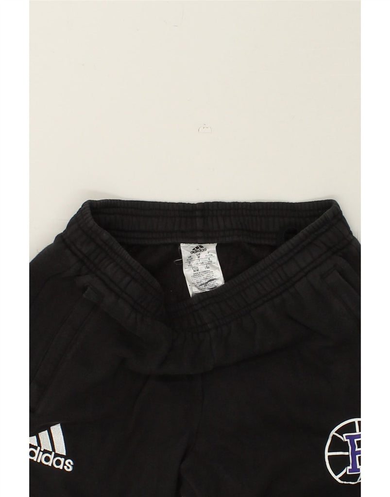 ADIDAS Boys Tracksuit Trousers 11-12 Years Black Cotton | Vintage Adidas | Thrift | Second-Hand Adidas | Used Clothing | Messina Hembry 