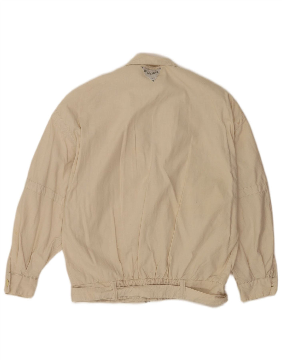 Swinger Mens Batwing Bomber Jacket UK 44 2XL Beige Cotton