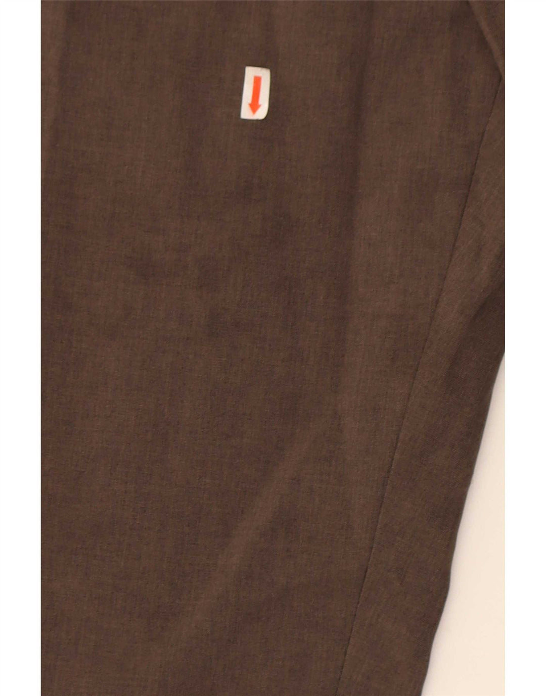 Farah Mens Straight Chino Trousers W40 L31 Brown Polyester