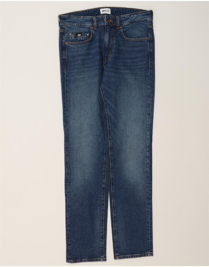 GAS Womens Albert Slim Jeans W32 L32 Blue Cotton Vintage Gas and Second-Hand Gas from Messina Hembry 