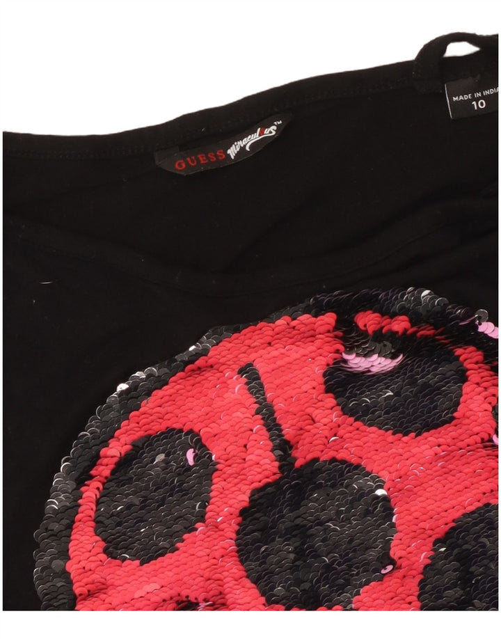 Guess Girls One Shoulder Top 9-10 Years Black