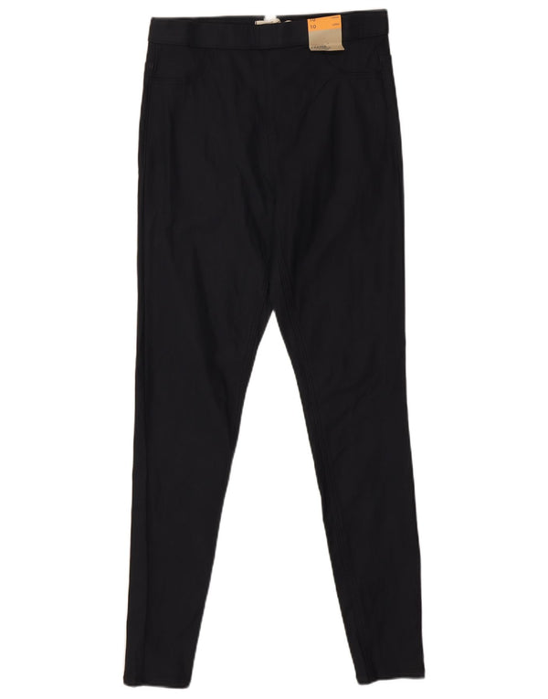 Marks & Spencer Womens Skinny Casual Trousers UK 10 Small W28 L29 Navy Blue