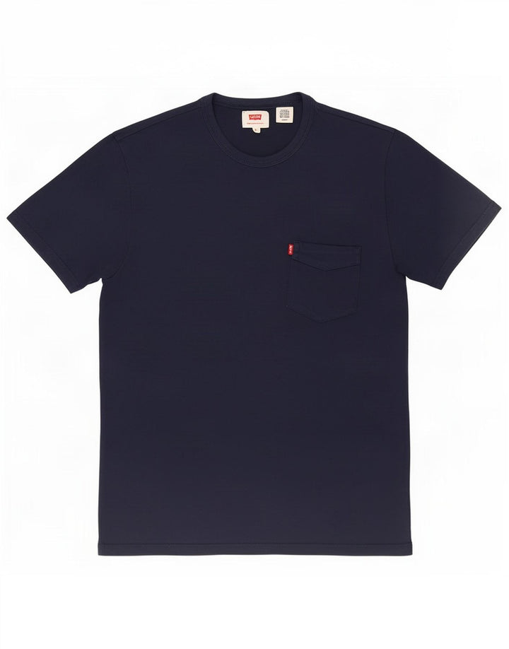 Levi's Mens T-Shirt Top Small Navy Blue Cotton