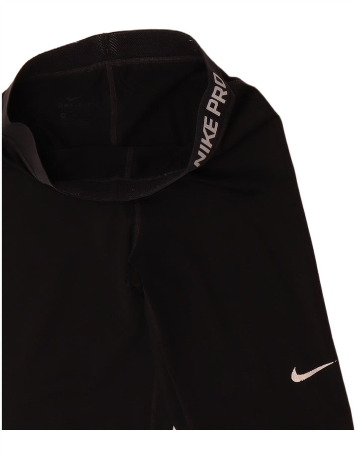 Nike Womens Graphic Capri Leggings UK 12 Medium Black