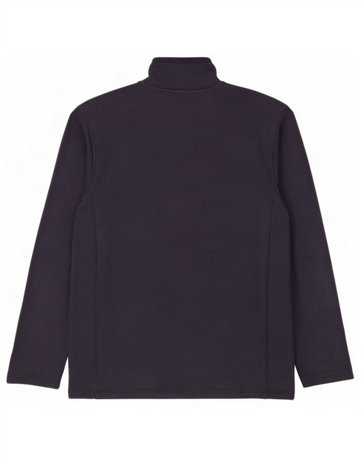 Mountain Warehouse Mens Zip Neck Sweatshirt Jumper Medium Navy Blue Cotton
