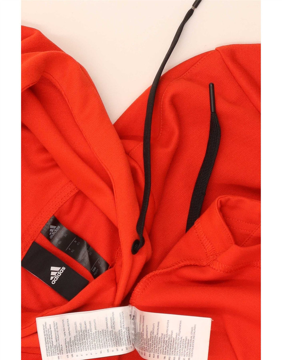 Adidas Mens Graphic Hoodie Jumper XS Red Polyester
