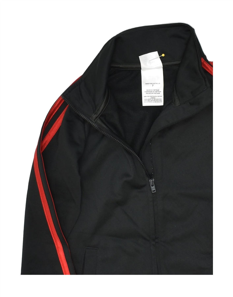 ADIDAS Boys Tracksuit Top Jacket 6-7 Years Black Polyester | Vintage Adidas | Thrift | Second-Hand Adidas | Used Clothing | Messina Hembry 