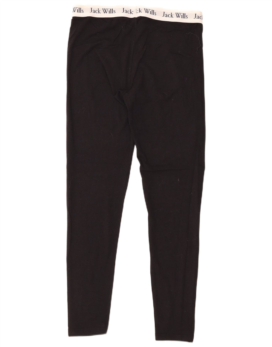 JACK WILLS Womens Graphic Leggings UK 12 Medium Black Colourblock Cotton