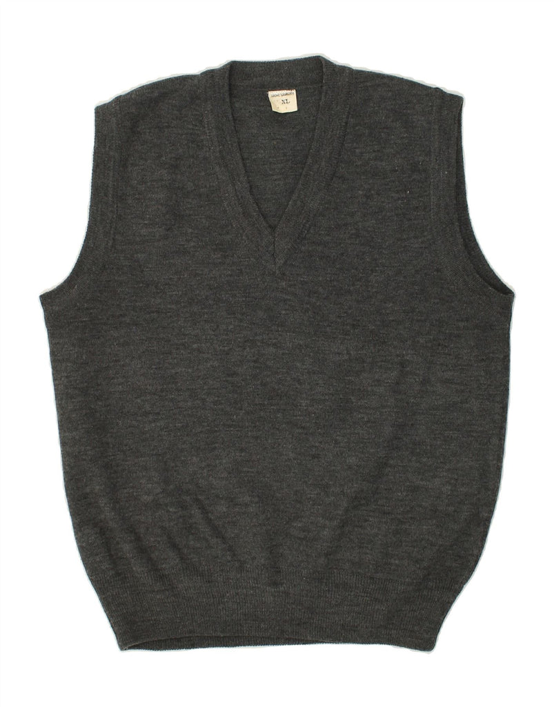 VINTAGE Mens Slim Fit Vest Tank Top XL Grey | Vintage Vintage | Thrift | Second-Hand Vintage | Used Clothing | Messina Hembry 