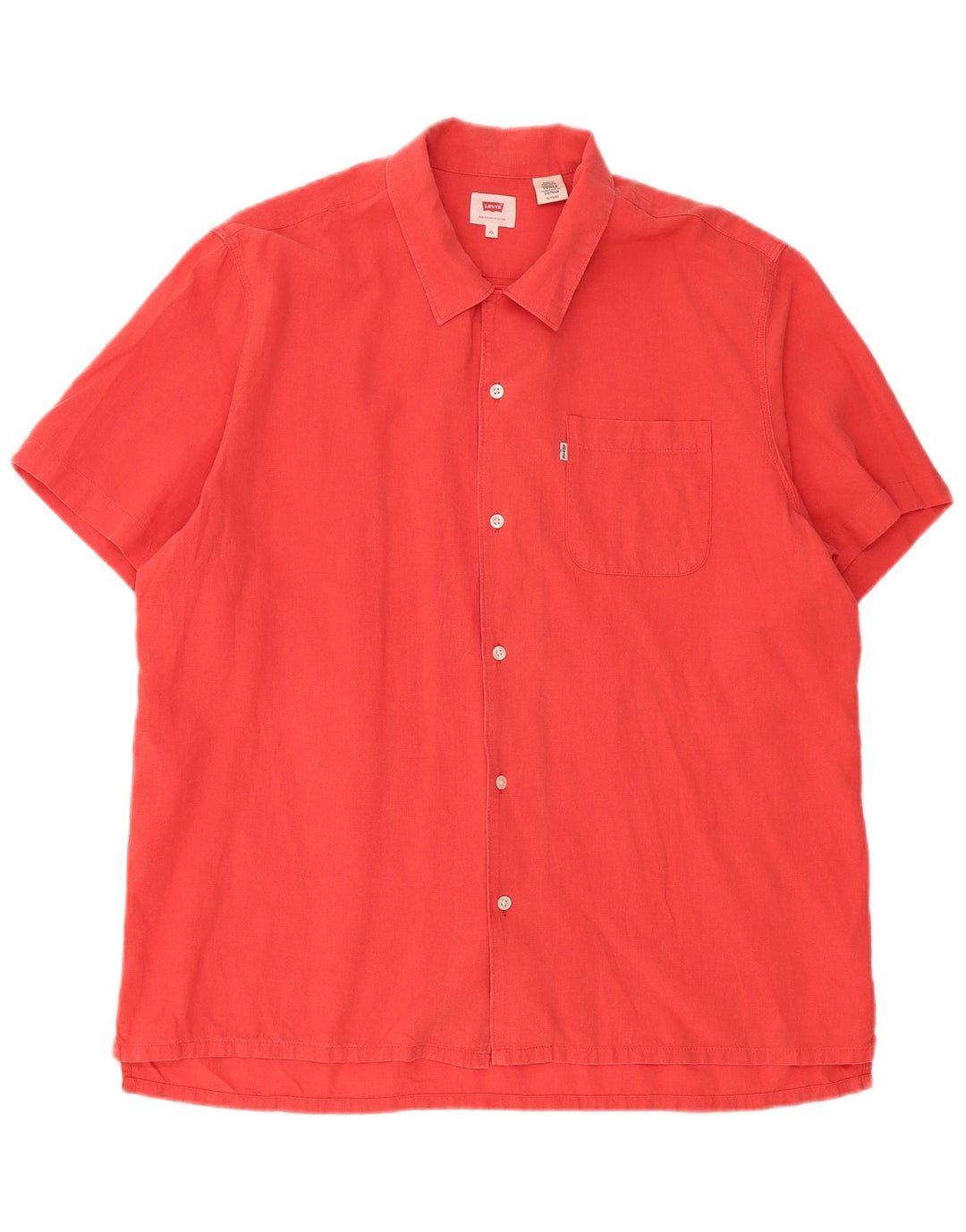 Levi's Mens Short Sleeve Shirt XL Red