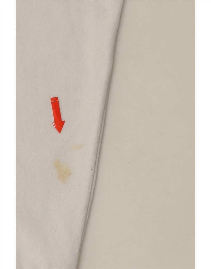 DKNY Womens Oversized Graphic Top Long Sleeve UK 14 Medium White Vintage Dkny and Second-Hand Dkny from Messina Hembry 