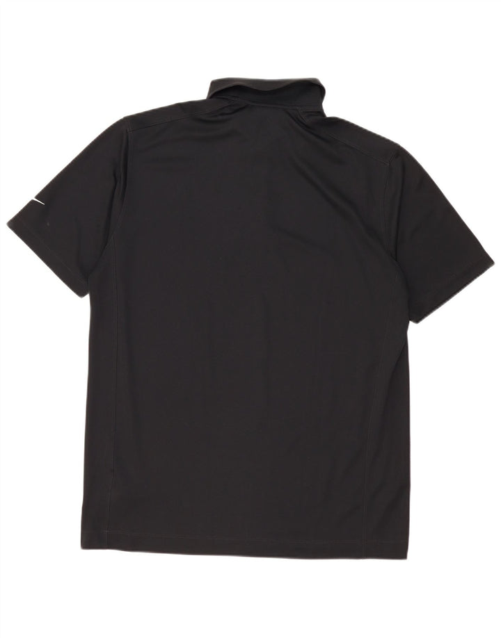 Nike Mens Dri Fit Polo Shirt Large Black Polyester