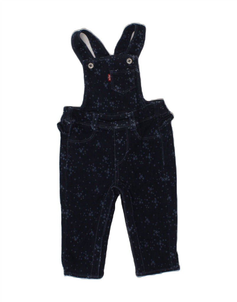 LEVI'S Baby Girls Dungarees Trousers 9-12 Months  Navy Blue Spotted Cotton | Vintage Levi's | Thrift | Second-Hand Levi's | Used Clothing | Messina Hembry 