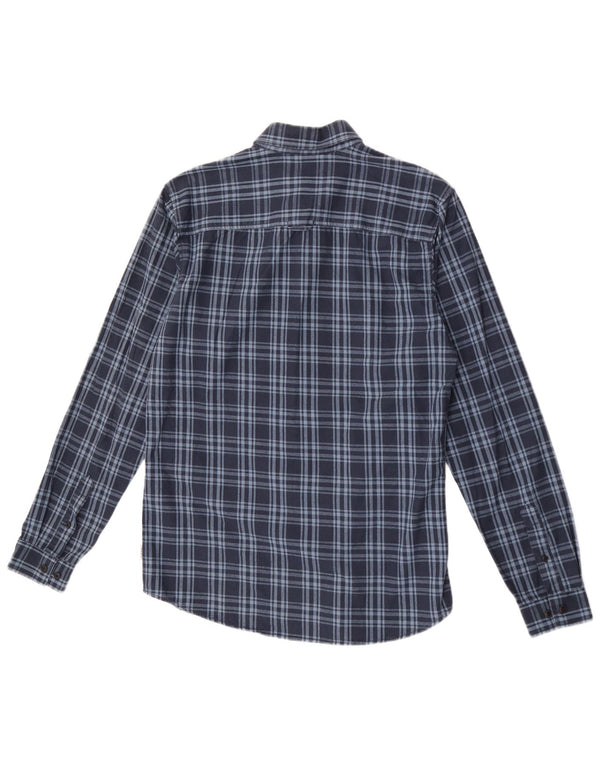 Jack & Jones Mens Slim Fit Flannel Shirt Medium Navy Blue Check