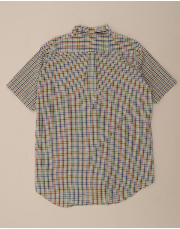 GANT Mens Short Sleeve Shirt Size 41/42 16 1/2 Large Multicoloured Check