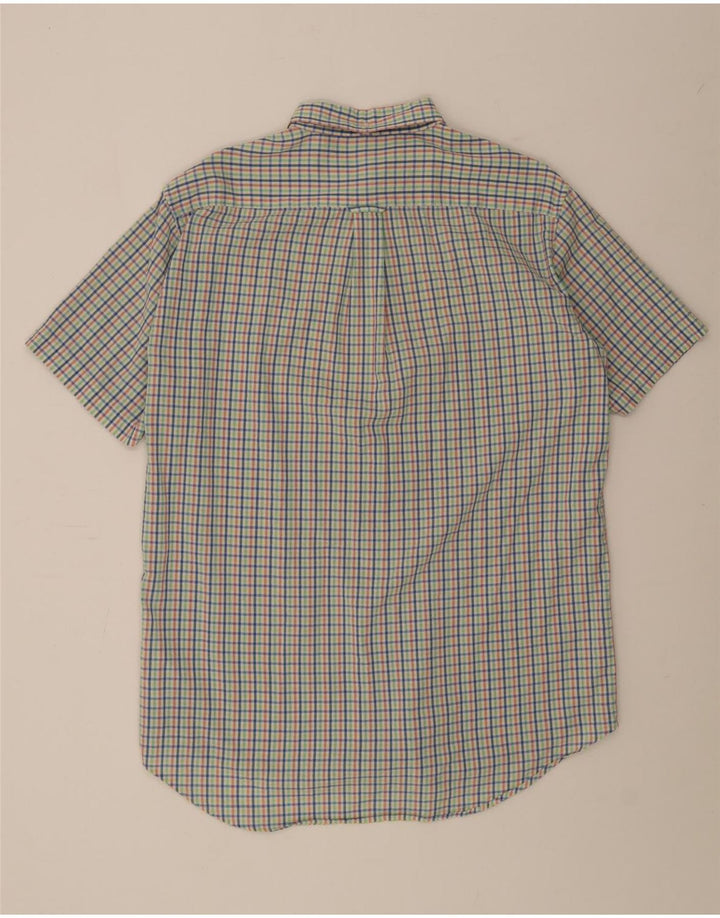 GANT Mens Short Sleeve Shirt Size 41/42 16 1/2 Large Multicoloured Check