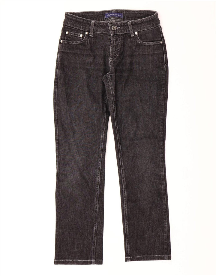 TRUSSARDI Womens Straight Jeans W26 L26 Black Cotton
