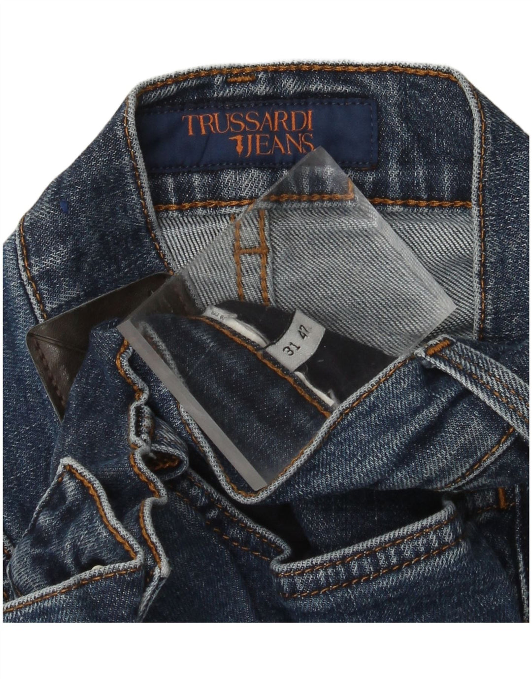 TRUSSARDI Womens Straight Jeans W31 L28 Blue