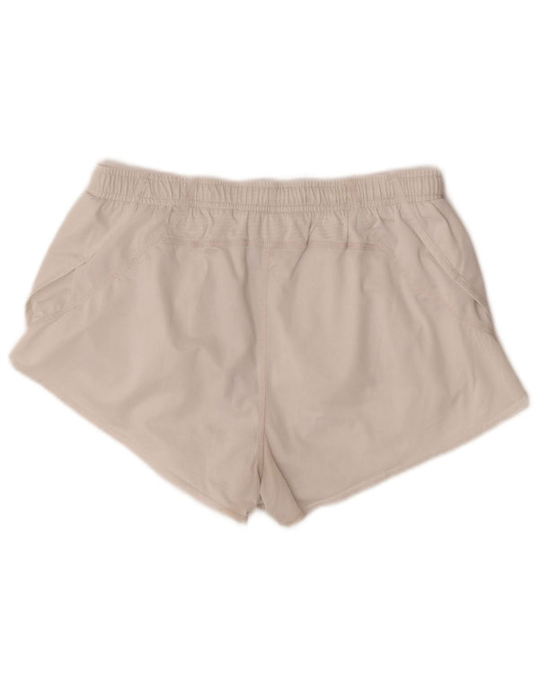 Asics Womens Sport Shorts UK 18 XL  Off White Polyester