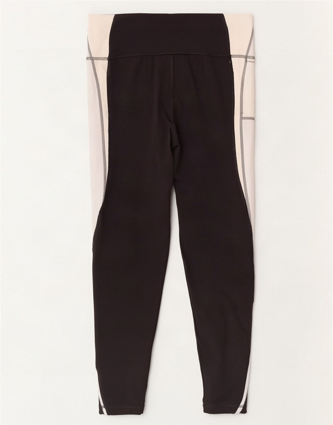 Puma Womens Crop Leggings UK 16 Large Black Colourblock Polyester