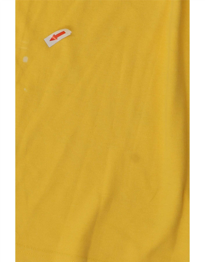 Invicta Mens Graphic T-Shirt Top Small Yellow Cotton