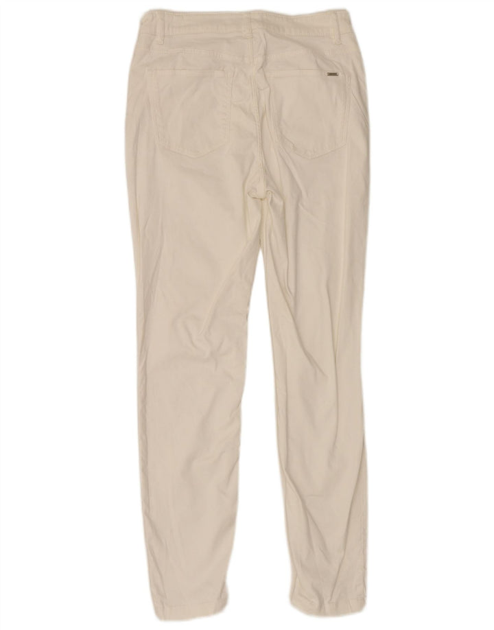 Massimo Dutti Womens Slim Casual Trousers EU 40 Medium W28 L28 White