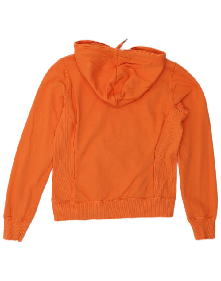 Champion Womens Heritage Classics Graphic Hoodie Jumper UK 10 Small Orange