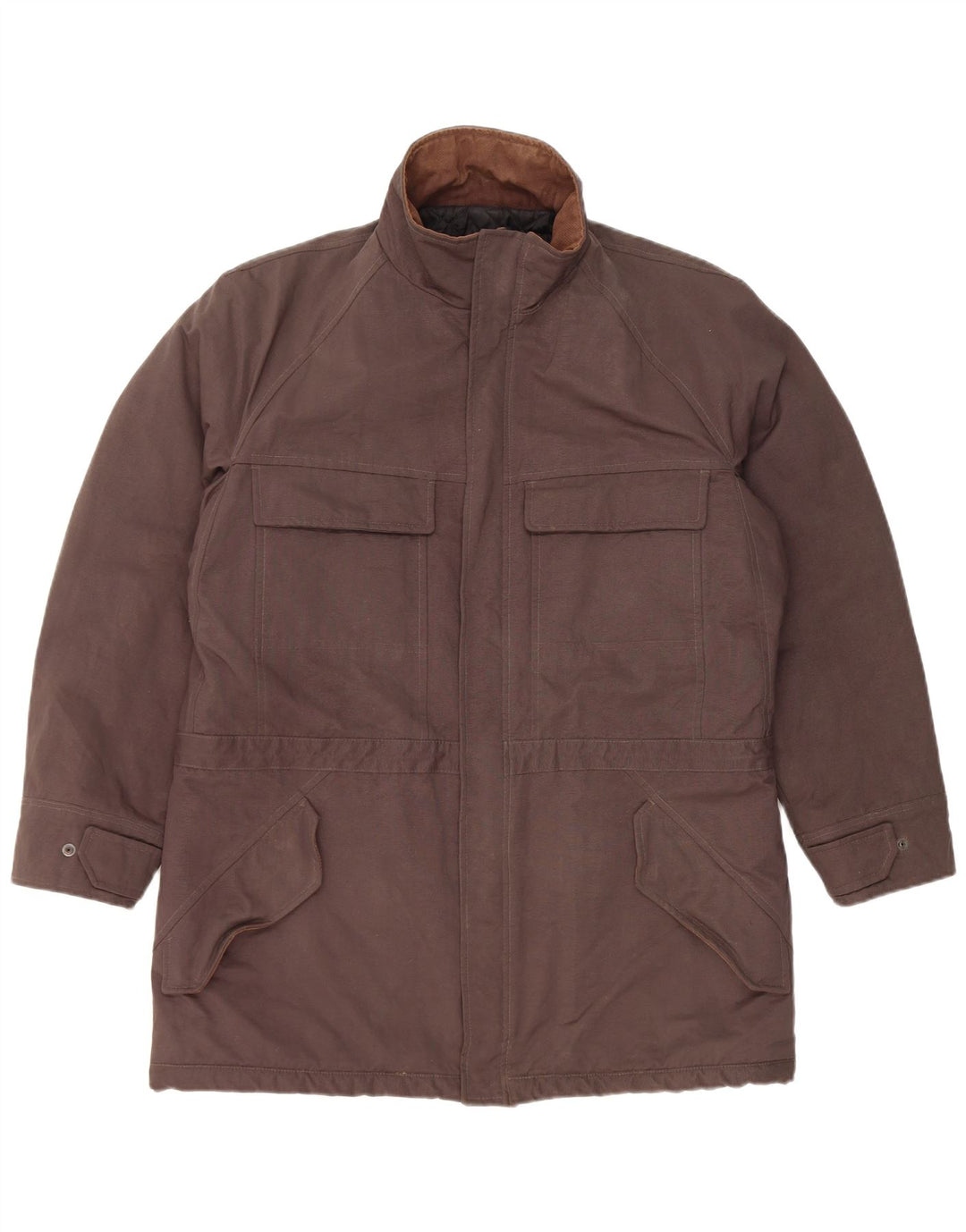 Trussardi Jeans Womens Parka Jacket IT 52 2XL Grey Polyamide