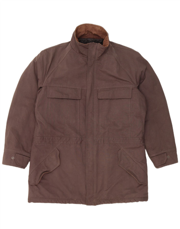 Trussardi Jeans Womens Parka Jacket IT 52 2XL Grey Polyamide