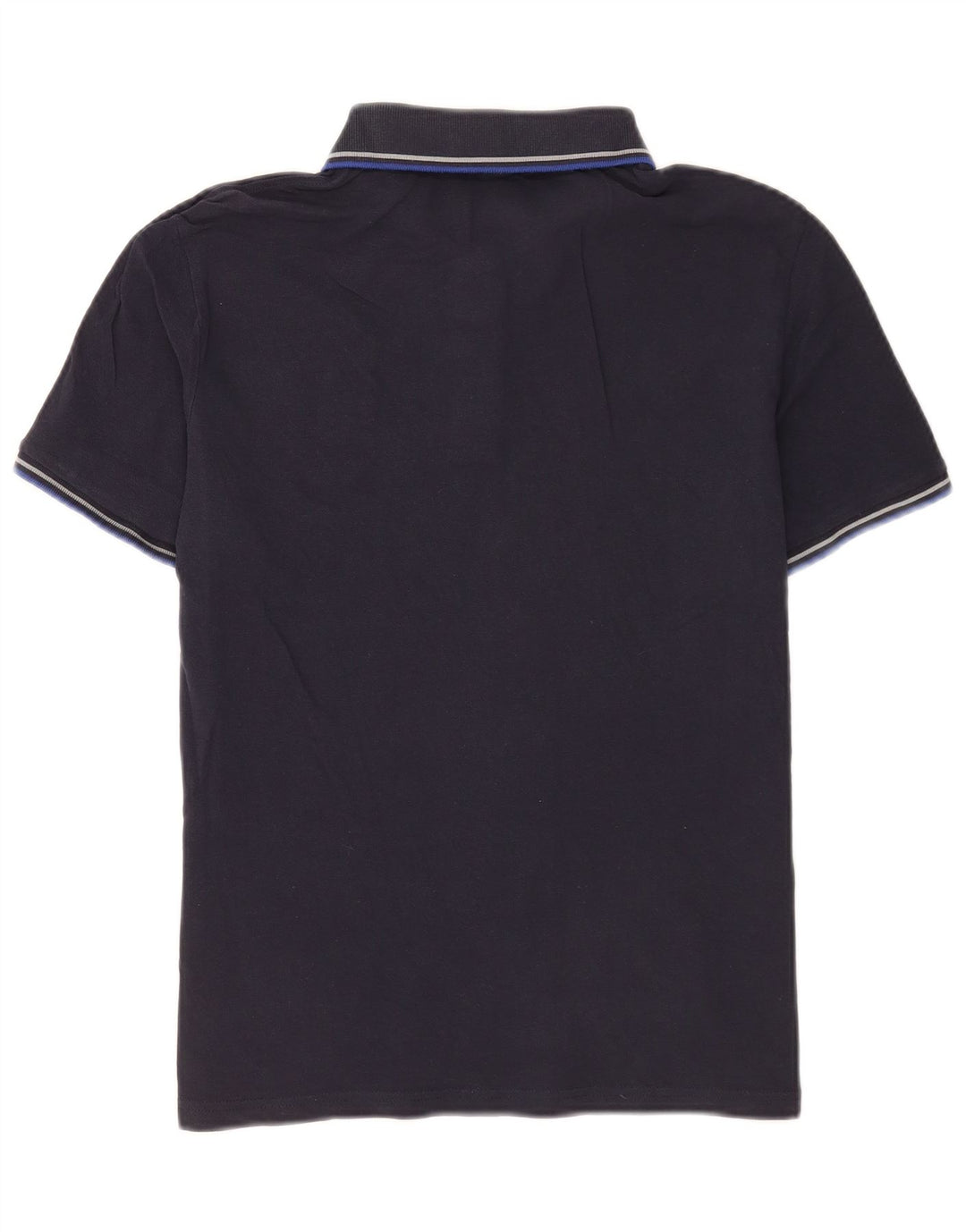 Champion Mens Polo Shirt Medium Navy Blue Striped