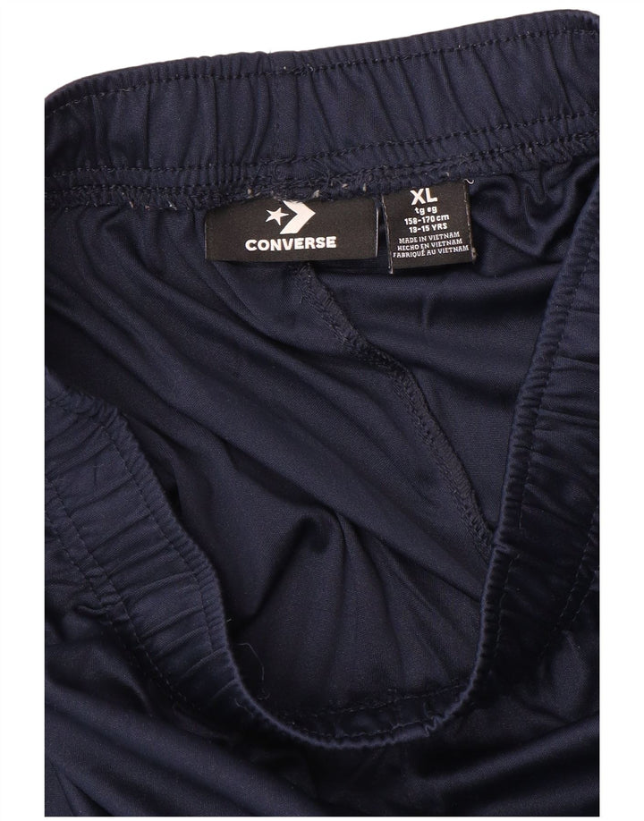 CONVERSE Boys Graphic Sport Shorts 13-14 Years XL  Navy Blue Polyester