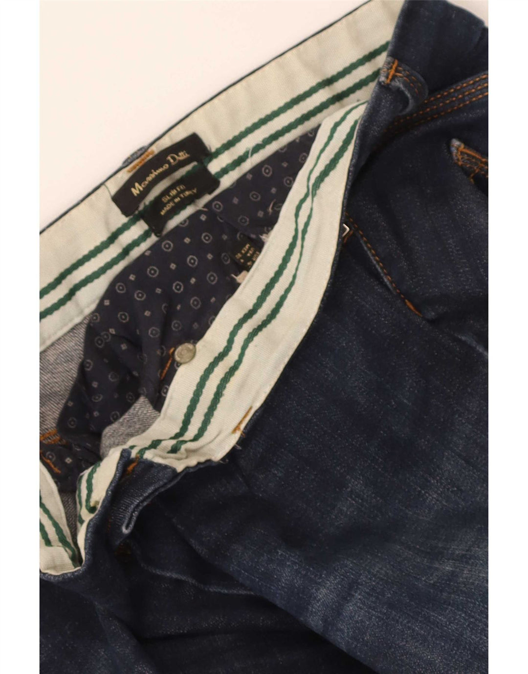 Massimo Dutti Womens Slim Jeans W30 L31 Navy Blue