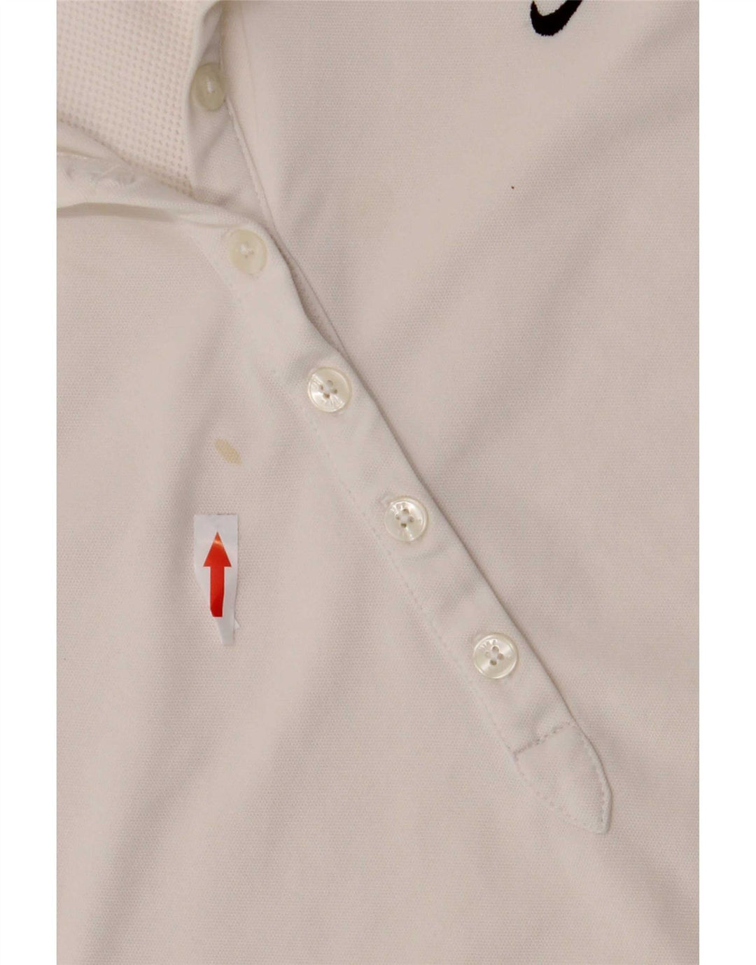 Nike Womens Polo Shirt UK 8/10 Small Off White