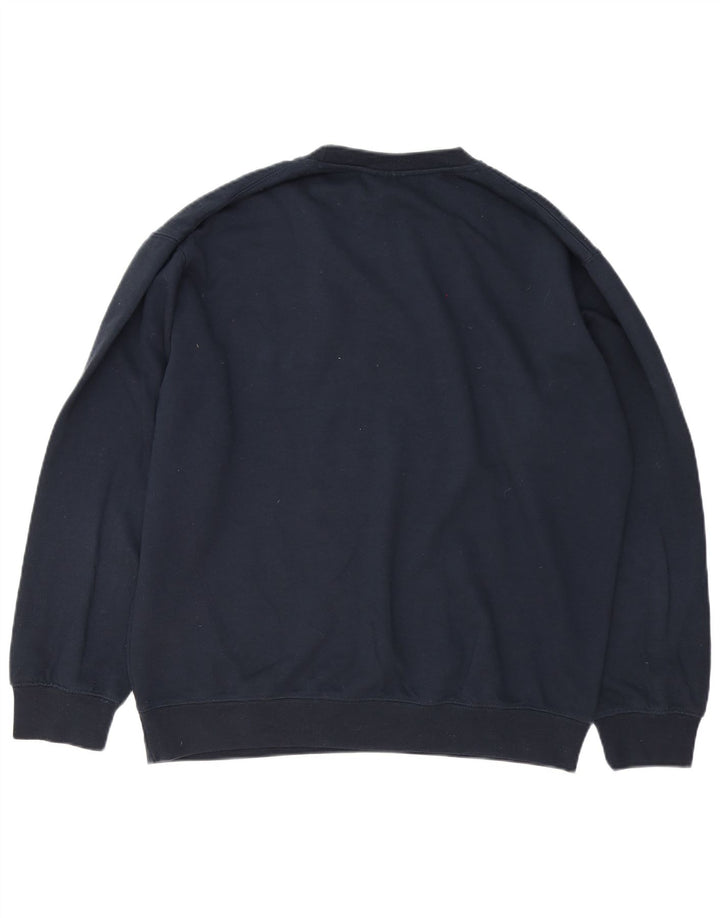 Dickies Mens Sweatshirt Jumper Large Navy Blue Polyester