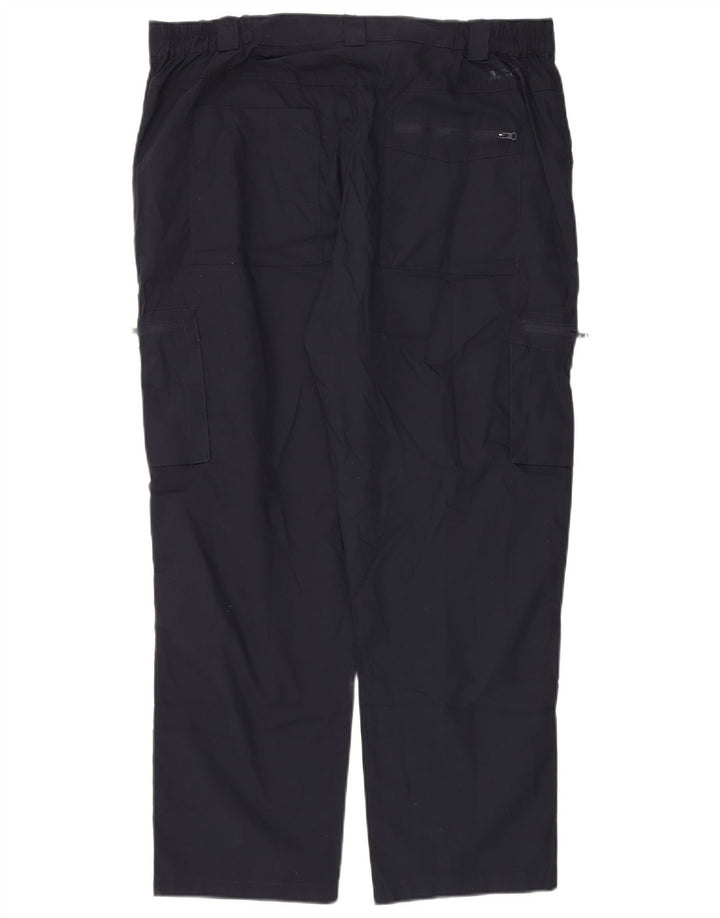 Mountain Warehouse Mens Regular Cargo Trousers W40 L30 Navy Blue Polyester
