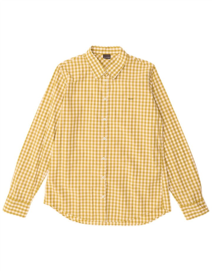 MARC O'POLO Womens Oversized Shirt IT 40 Small Green Gingham Cotton