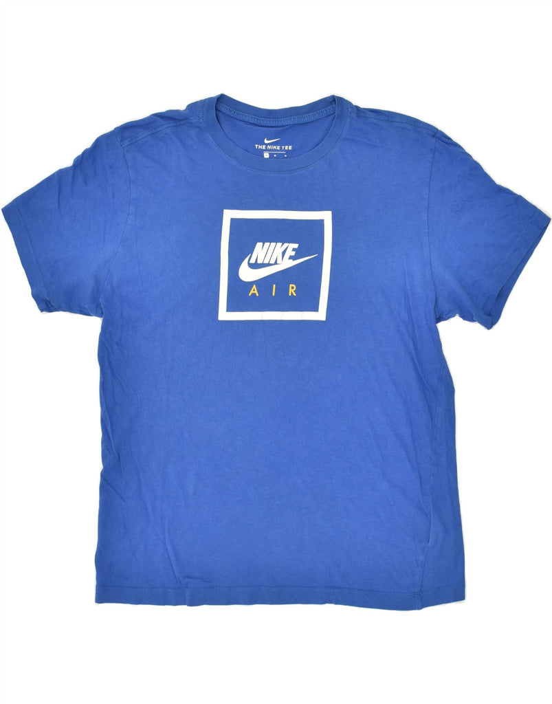 NIKE Mens Air Graphic T-Shirt Top Medium Blue Cotton | Vintage Nike | Thrift | Second-Hand Nike | Used Clothing | Messina Hembry 