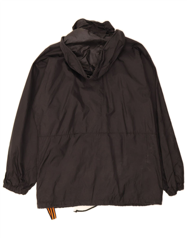K-WAY Mens Hooded Rain Jacket UK 36 Small Black Polyamide Vintage K-Way and Second-Hand K-Way from Messina Hembry 