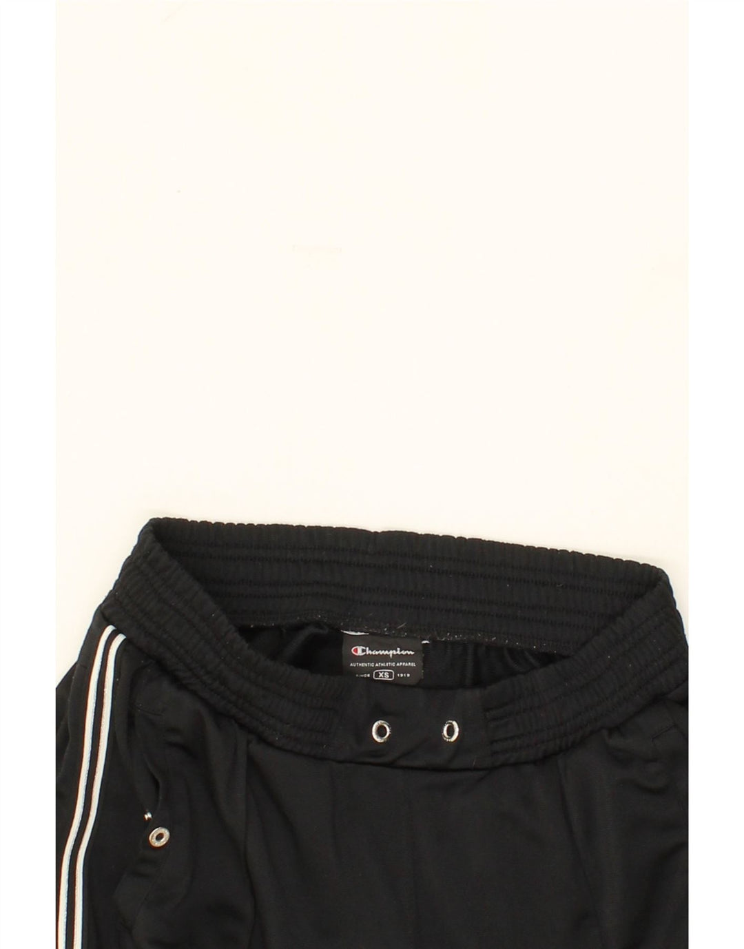 CHAMPION Womens Tracksuit Trousers Joggers UK 4 XS Black Polyester Vintage Champion and Second-Hand Champion from Messina Hembry 