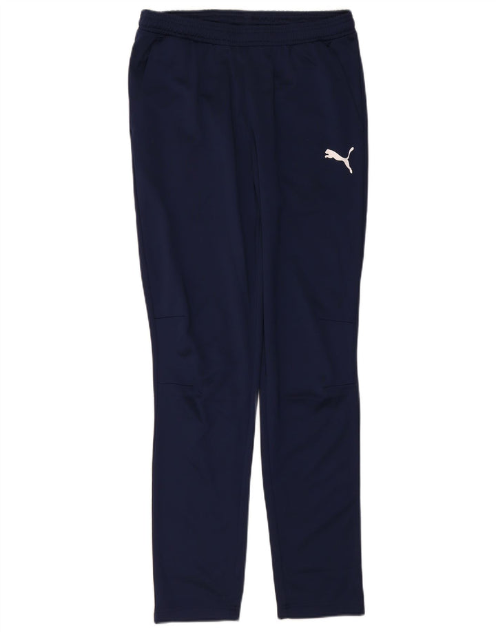 PUMA Mens Tracksuit Trousers Medium Navy Blue Polyester