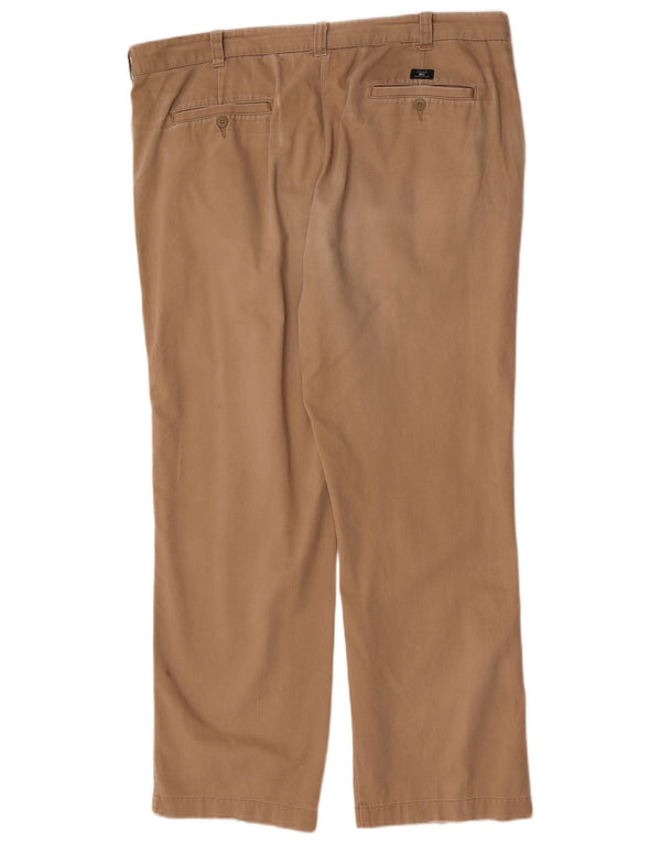 Marks & Spencer Mens Blue Harbour Pegged Chino Trousers W42 L31 Beige