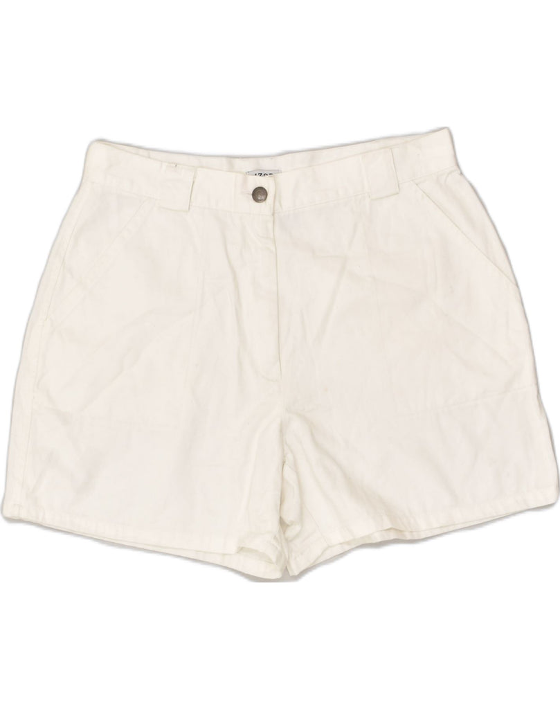 IZOD Womens Chino Shorts US 12 Large W32 White Cotton | Vintage Izod | Thrift | Second-Hand Izod | Used Clothing | Messina Hembry 