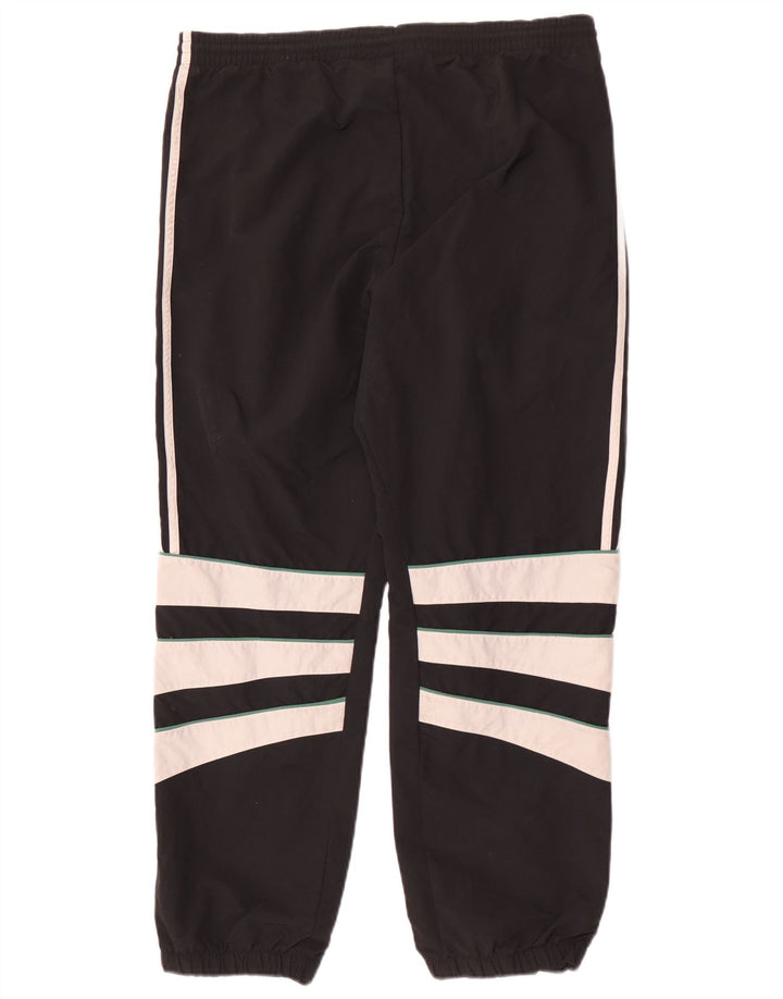 Adidas Mens Tracksuit Trousers Joggers Medium Black Colourblock Polyester