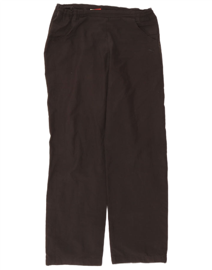 Puma Womens Straight Casual Trousers UK 14 Medium W30 L31 Black Polyester