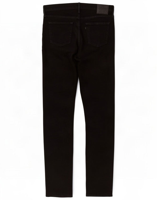 Levi's Womens 724 High Rise Straight Jeans W31 L32 Black Cotton