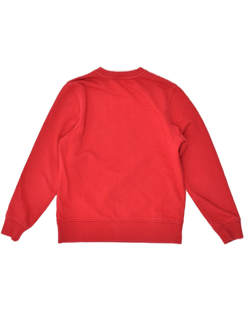 TOMMY HILFIGER Womens Graphic Sweatshirt Jumper UK 6 XS Red Cotton | Vintage Tommy Hilfiger | Thrift | Second-Hand Tommy Hilfiger | Used Clothing | Messina Hembry 