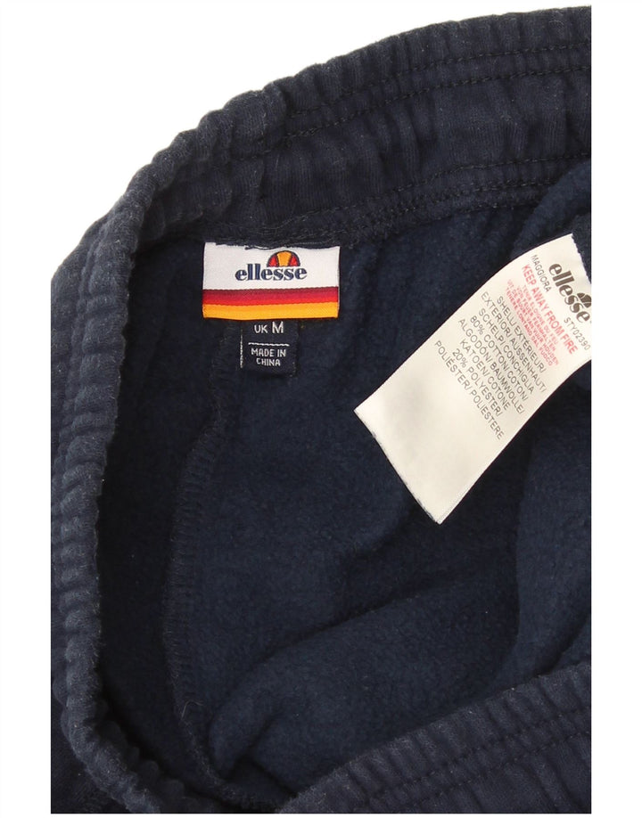 Ellesse Womens Tracksuit Trousers UK 14 Medium  Navy Blue Cotton